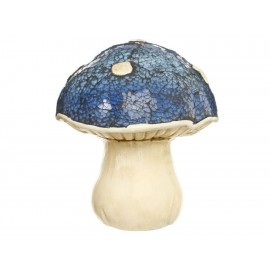 L-World Figura Decorativa Mushroom Cristal Azul-ComercializadoraZeus- 1046248763