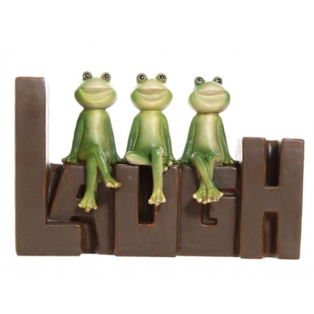 L-World Figura Decorativa Ranas Laugh Multicolor-ComercializadoraZeus- 1046172660