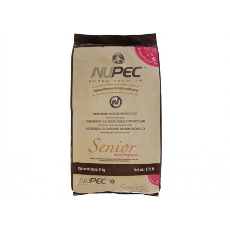Alimento Nupec Senior para raza pequeña de 8 Kg-ComercializadoraZeus- 1043931021