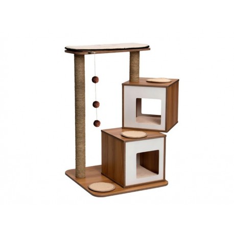 Vesper Casa para Gatos Grande Crema-ComercializadoraZeus- 1040308659