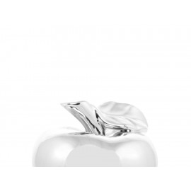 Figura decorativa manzana Martha Debayle Home plateada-ComercializadoraZeus- 1056453624