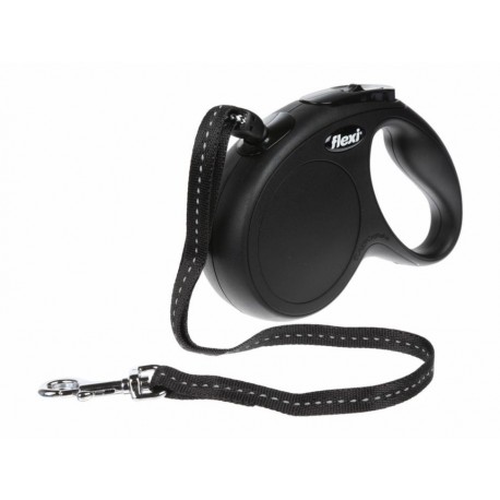 Correa mediana Retráctil para perro Flexi negra-ComercializadoraZeus- 1050893291