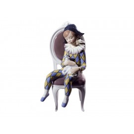 Lladró Escultura Niño Arlequín Sentado Azul Amarillo-ComercializadoraZeus- 1024162440