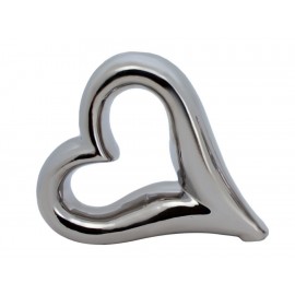 Corazón metálico grande Gemma plateado-ComercializadoraZeus- 1053315280