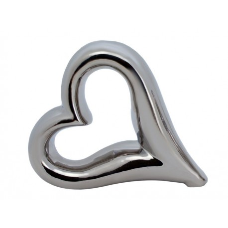 Corazón metálico grande Gemma plateado-ComercializadoraZeus- 1053315280