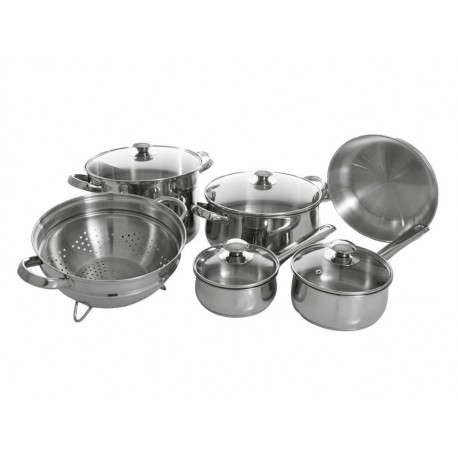 Magefesa Batería de Acero Inoxidable Vesta 10 Piezas-ComercializadoraZeus- 37324159