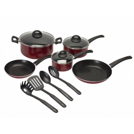 Tramontina Bateria de Cocina 12 Piezas Rojo-ComercializadoraZeus- 1017733261