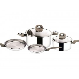 Haus Batería de Cocina 6 Piezas Acero Inoxidable-ComercializadoraZeus- 1049972721