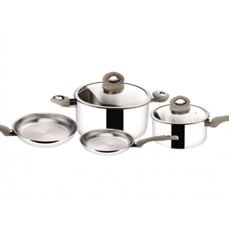 Haus Batería de Cocina 6 Piezas Acero Inoxidable-ComercializadoraZeus- 1049972721