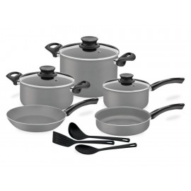 Batería de Cocina Tramontina París 11 piezas gris-ComercializadoraZeus- 1057447644