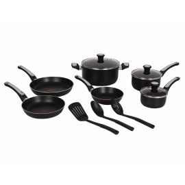 T-FAL Batería de Cocina de Platinum Negro 12 Piezas-ComercializadoraZeus- 1009280860
