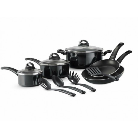 Tramontina Batería de Cocina Everyday 12 Piezas Negro-ComercializadoraZeus- 1021773961
