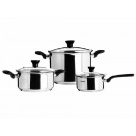 T-Fal Batería de Cocina 7 Piezas Plata-ComercializadoraZeus- 1051575942