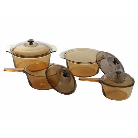 Visions Batería de 8 Piezas Café-ComercializadoraZeus- 35768645