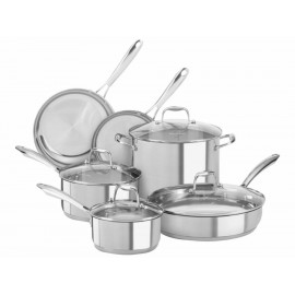 Kitchenaid Bateria de Cocina Acero Inoxidable 10 Piezas-ComercializadoraZeus- 1029075057