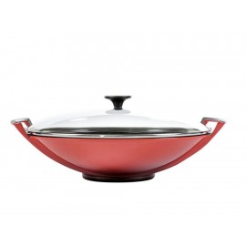 La Creuset Wok con Tapa de Cristal Cherry-ComercializadoraZeus- 1047438752