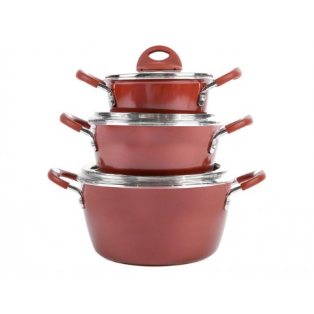 Tramontina Set de Ollas Rojo-ComercializadoraZeus- 1045340241
