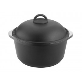 Cocinart Olla de 30 Centímetros con Tapa Negro-ComercializadoraZeus- 1037317809