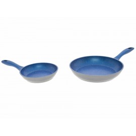 Flavor Stone Juego de 2 Sartenes Azul-ComercializadoraZeus- 1029781075