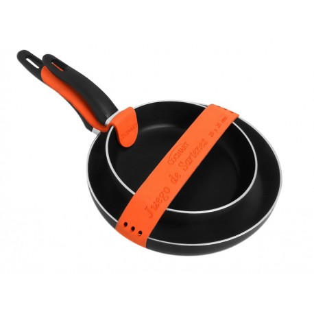 Cocinart Juego de Sartenes 20 y 26 Centímetros Negro-ComercializadoraZeus- 1037317795