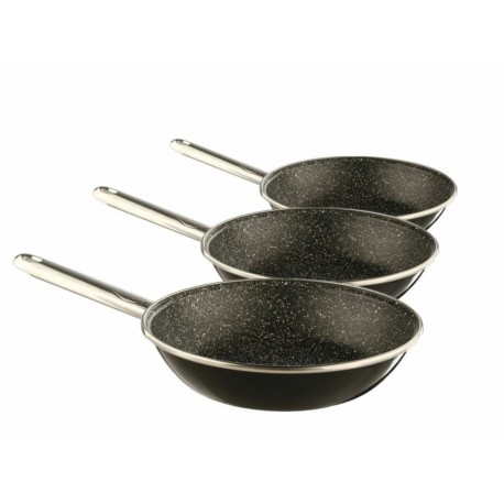 Set de 3 Sartenes Vasconia Rustic Granite negro-ComercializadoraZeus- 1055305966