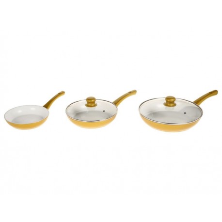 Cerafit Set de Sartenes Dorado-ComercializadoraZeus- 1048650542