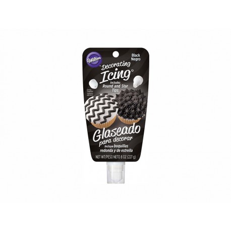 Wilton Glaseado Bolsa con Boquilla Negro-ComercializadoraZeus- 1044998498