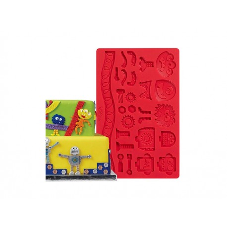 Wilton Molde para Marcar Fondat Moustros Rojo-ComercializadoraZeus- 1044915240