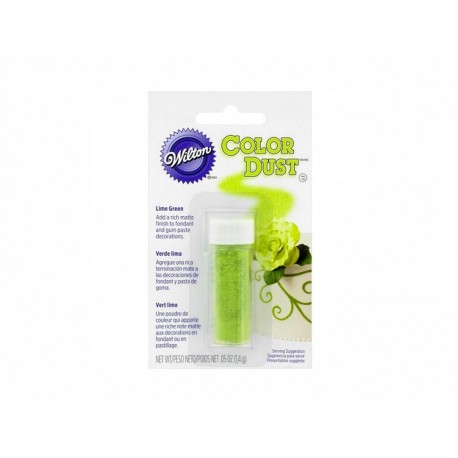 Wilton Polvo de Color Verde Lima-ComercializadoraZeus- 1044915657