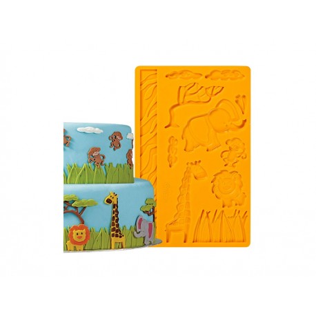 Wilton Molde para Marcar Fondat Fig Jungla Amarillo-ComercializadoraZeus- 1044915231