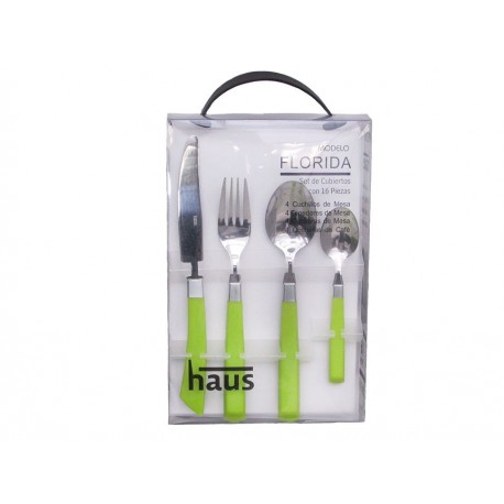 Haus Juego de Cubiertos Verde Florida-ComercializadoraZeus- 1026355873