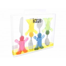 Haus Juego de Cubiertos Multicolor Family-ComercializadoraZeus- 1028113672