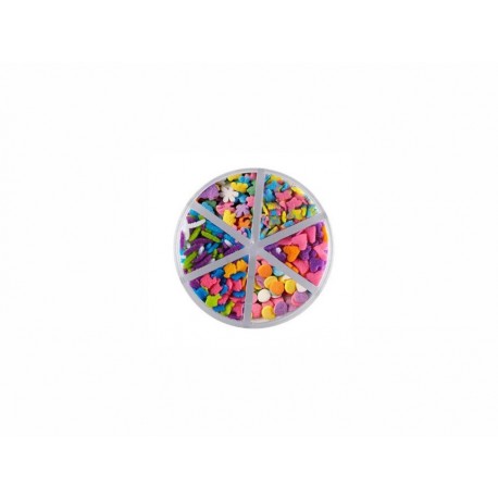 Wilton Confeti de Azúcar con 6 Figuras Multicolor-ComercializadoraZeus- 1039959255