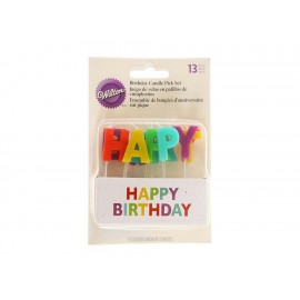Wilton Velas de Letras Happy Birthday-ComercializadoraZeus- 1016180021