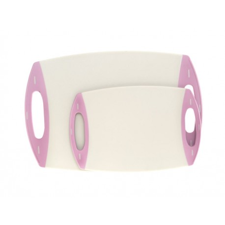 Dulces Besos Juego de Tablas para Cortar 2 Piezas Rosa con Blanco-ComercializadoraZeus- 1032793688