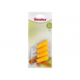 Metaltex Tenedores para Elote Amarillo-ComercializadoraZeus- 1045413418