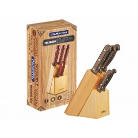 Juego de cuchillos Tramontina 5 piezas gris-ComercializadoraZeus- 1057615181