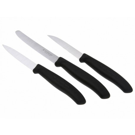Victorinox Juego de Cuchillos 3 Piezas Negro-ComercializadoraZeus- 76312940