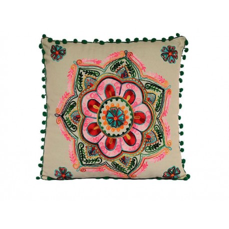 Cojín Mexicano Bordado de Flor-ComercializadoraZeus- 1055823339