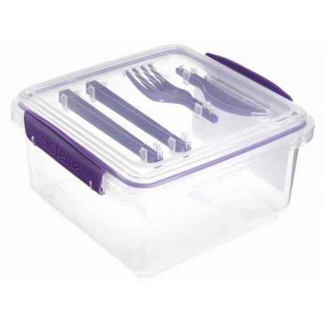 Sistema Contenedor Cuadrado con Utensilio Morado-ComercializadoraZeus- 1013141351