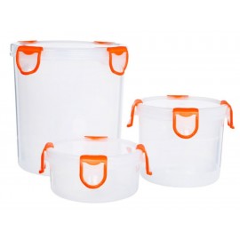 Clip Fresh Juego de 3 Contenedores Naranja-ComercializadoraZeus- 1054065040