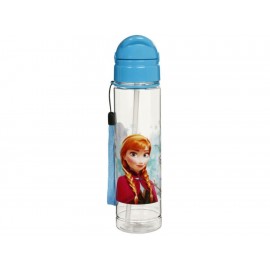 Siglo XXI Botella con Popote Frozen 500 ml Azul-ComercializadoraZeus- 1046166481