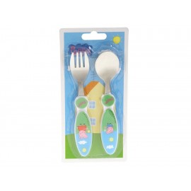 Peppa Pig Set de Cubiertos Unisex-ComercializadoraZeus- 1044274694