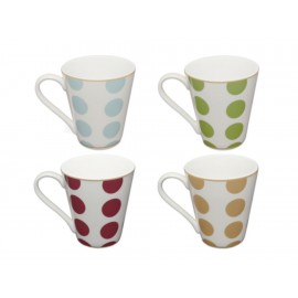 Martha Debayle Home Juego de 4 Tazas Mondrain-ComercializadoraZeus- 1050442094