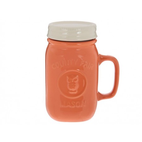 Haus Tarro con Tapa Boho Naranja-ComercializadoraZeus- 1050540509