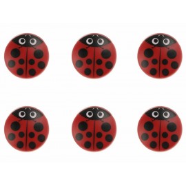 Kikkerland Pinzas en Forma de Catarina 6 Piezas-ComercializadoraZeus- 1048170061