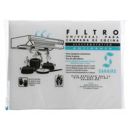 Filtro antigrasa Sanaire blanco-ComercializadoraZeus- 35803394