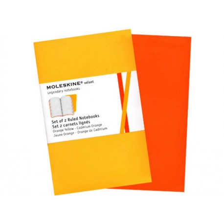 Cuaderno Volant Bolsillo Interior Rayas Amarillo y Naranja 2 Piezas-ComercializadoraZeus- 1043090671