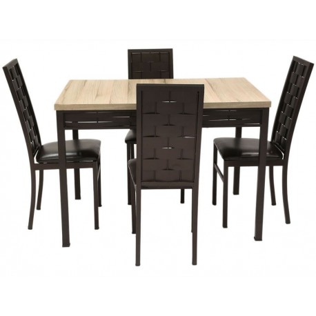 Texas Antecomedor Rectangular Chocolate-ComercializadoraZeus- 1030638677