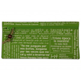 Estuchera con Frases Verde Museo Memoria y Tolerancia-ComercializadoraZeus- 1043181676